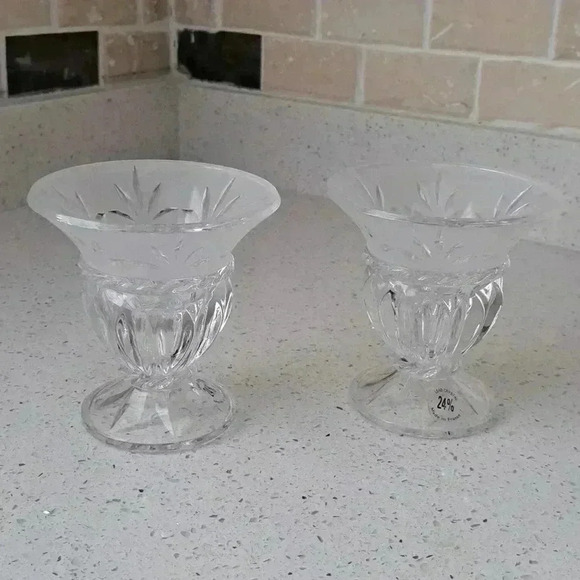 CANDLE tapers holder 24% led crystal made in France vintage CRISTAL D'AR… - Picture 4 of 5